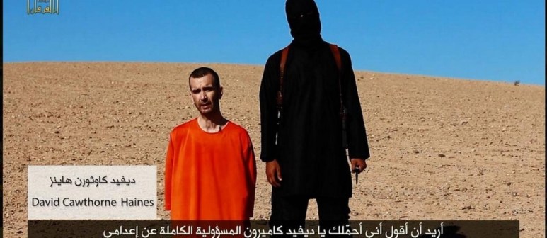 O assassinato de mais um refém do ISIS. 