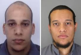 Os irmãos Cherif e Hayd, suspeitos do atentado em Paris. 