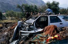 O atentado à bomba contra o juiz italiano.  